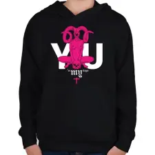 PRINTFASHION You're my dope - Gyerek kapucnis pulóver - Fekete gyerek pulóver, kardigán