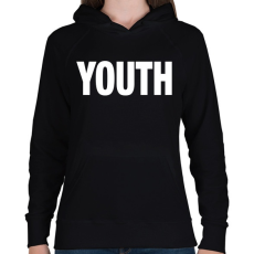 PRINTFASHION YOUTH - Női kapucnis pulóver - Fekete