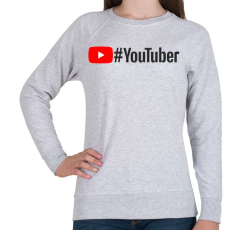 PRINTFASHION Youtuber - Női pulóver - Sport szürke