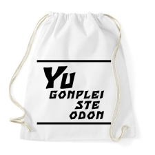 PRINTFASHION Yu gonplei ste odon - Sportzsák, Tornazsák - Fehér tornazsák