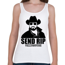 PRINTFASHION yyellowstone Send RIP - Női atléta - Fehér női trikó