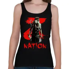 PRINTFASHION Z NATION DOC - Női atléta - Fekete női trikó