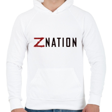 PRINTFASHION Z Nation - Férfi kapucnis pulóver - Fehér férfi pulóver, kardigán