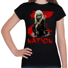 PRINTFASHION z nation-lucy - Női póló - Fekete