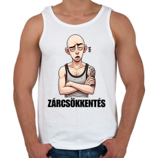 PRINTFASHION Zárcsökkentés - vicces mém karikatúra - Férfi atléta - Fehér