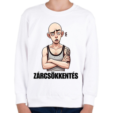 PRINTFASHION Zárcsökkentés - vicces mém karikatúra - Gyerek pulóver - Fehér gyerek pulóver, kardigán