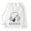 PRINTFASHION Zene - Sportzsák, Tornazsák - Fehér