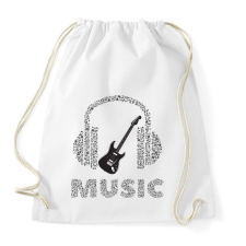 PRINTFASHION Zene - Sportzsák, Tornazsák - Fehér tornazsák