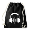 PRINTFASHION Zene - Sportzsák, Tornazsák - Fekete