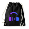 PRINTFASHION Zene - Sportzsák, Tornazsák - Fekete