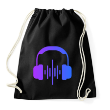 PRINTFASHION Zene - Sportzsák, Tornazsák - Fekete tornazsák