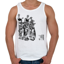 PRINTFASHION zenészek - Férfi atléta - Fehér atléta, trikó