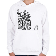 PRINTFASHION zenészek - Gyerek kapucnis pulóver - Fehér gyerek pulóver, kardigán