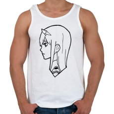 PRINTFASHION Zero Two - Férfi atléta - Fehér