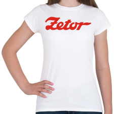 PRINTFASHION Zetor logo - Női póló - Fehér női póló