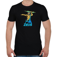PRINTFASHION Zeusz a görög főisten - Férfi póló - Fekete férfi póló