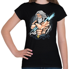 PRINTFASHION Zeusz nyila - Női póló - Fekete női póló