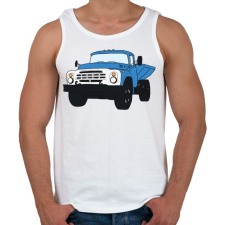 PRINTFASHION Zil - Férfi atléta - Fehér atléta, trikó