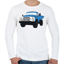 PRINTFASHION Zil - Férfi hosszú ujjú póló - Fehér férfi póló