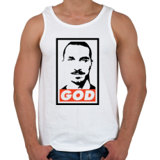 PRINTFASHION Zlatan God - Férfi atléta - Fehér