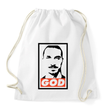 PRINTFASHION Zlatan God - Sportzsák, Tornazsák - Fehér tornazsák