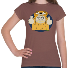 PRINTFASHION Zoge - Női póló - Mogyoróbarna