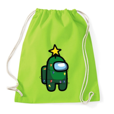 PRINTFASHION Zöld among us karácsonyi égőkkel - Sportzsák, Tornazsák - Limezöld tornazsák