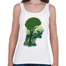 PRINTFASHION Zöld elme - Női atléta - Fehér