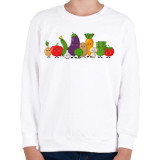 PRINTFASHION Zöldségek - Gyerek pulóver - Fehér gyerek pulóver, kardigán