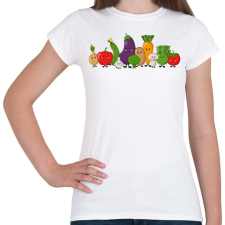 PRINTFASHION Zöldségek - Női póló - Fehér női póló