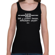 PRINTFASHION Zoltán Erika - Túl szexi lány  - Női atléta - Fekete női trikó