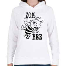 PRINTFASHION Zombeee - Női kapucnis pulóver - Fehér női pulóver, kardigán