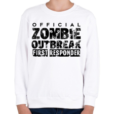 PRINTFASHION Zombi apokalipszis - Gyerek pulóver - Fehér gyerek pulóver, kardigán