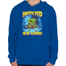 PRINTFASHION Zombi Bob - Gyerek kapucnis pulóver - Királykék