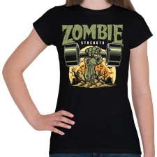 PRINTFASHION Zombi Gym - Női póló - Fekete női póló