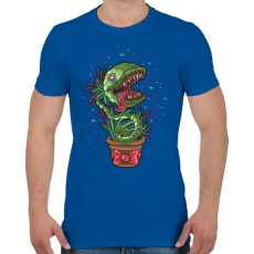 PRINTFASHION Zombi növény - Férfi póló - Királykék