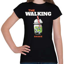 PRINTFASHION Zombi shake - Női póló - Fekete női póló