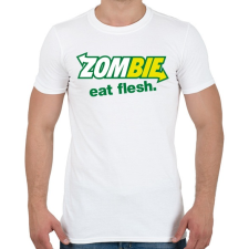 PRINTFASHION Zombi szendvics - Férfi póló - Fehér férfi póló