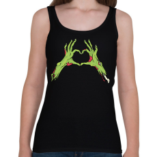 PRINTFASHION Zombi szív - Női atléta - Fekete