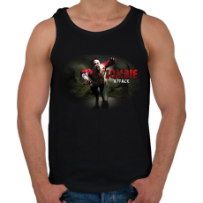 PRINTFASHION Zombie_Attack - Férfi atléta - Fekete