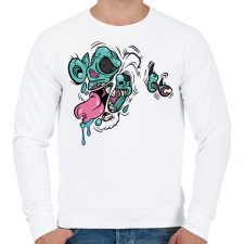 PRINTFASHION Zombie - Férfi pulóver - Fehér férfi pulóver, kardigán