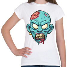 PRINTFASHION Zombie from the hood - Női póló - Fehér női póló