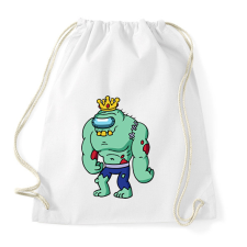 PRINTFASHION Zombie king - Sportzsák, Tornazsák - Fehér tornazsák