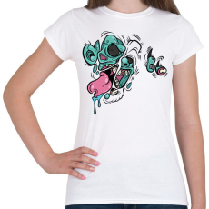 PRINTFASHION Zombie - Női póló - Fehér