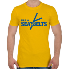PRINTFASHION Zombieland: 4. szabály - Férfi póló - Sárga férfi póló
