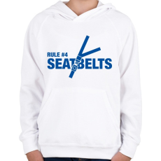 PRINTFASHION Zombieland: 4. szabály - Gyerek kapucnis pulóver - Fehér