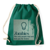 PRINTFASHION Zombies - Sportzsák, Tornazsák - Sötétzöld