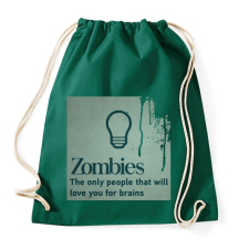PRINTFASHION Zombies - Sportzsák, Tornazsák - Sötétzöld tornazsák