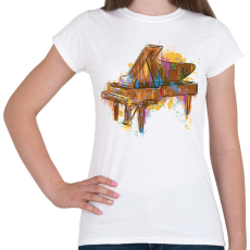 PRINTFASHION Zongora - Női póló - Fehér