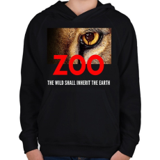 PRINTFASHION ZOO - Gyerek kapucnis pulóver - Fekete